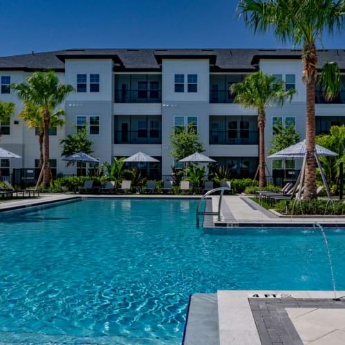 Sparkling swimming pool